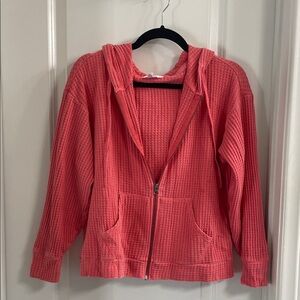 Time and Tru Coral Textured Jacket